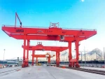 Rail-mounted container gantry crane