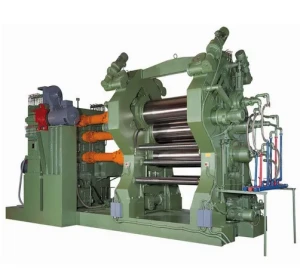 4 Roll Conveyor Belt Rubber Calendering Machine