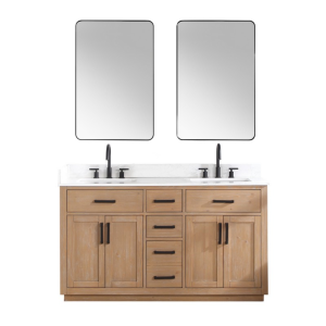 Teak Solid Wood Bathroom Double Washtafel Vanity