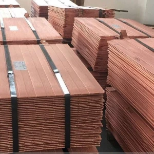 Golden Surface Electrolytic Copper Cathode Copper 99.99%&amp;99.995% Export