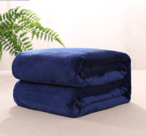 Wholesale Custom Size Color Blanket Polyester Flannel Fleece Woven Solid Throw Blanket