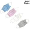 Solid Color Pleated Triple Layer Reusable/Washable/Breathable Cotton Face Mask with SMMS Filter Brisas MK01