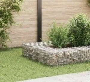 vidaXL Gabion Raised Bed Silver Steel wire 11.8x11.8x11.8 in Durable