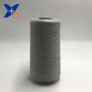 Ne21/2ply 30% stainless steel staple fiber  blended with 70% polyester staple fiber metal conductive yarn/thread/fabric-XT11885