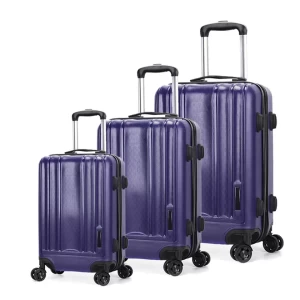 Custom Logo Large Size Suitcase Durable Trolley Luggage Sets 3Pcs Set Trolley Cases With Spinner Wheels