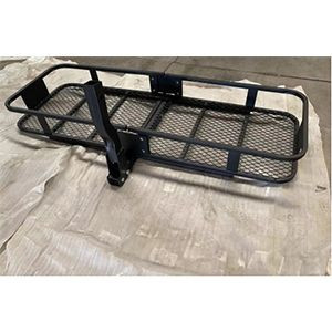 Foldable Hitch Mount Cargo Carrier Basket Max Loading 500lbs