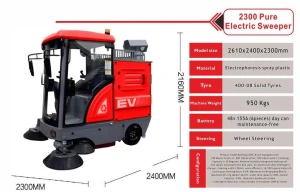 Made in china Purely Electric outlet store Road Sweeper Pure Electric Sweeper Pure electric garbage truck.