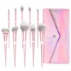 10PCS Synthetic Hair Cosmetic Brush Set Professional Powder Foundation Brush Makeup Brush Kit