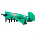 Continuous Rotary Biochar Making Machine Activated Carbon Black Powder Charcoal Carbonization Production Line