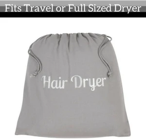 Hair Dryer Bag   Perfect for Travel, and Safe Storage of any Hair Dryer, Curling Iron, Straightener, Brush or Makeup Bag