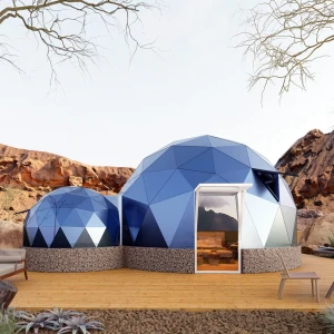 Large Luxury Glass Igloo Dome Tent with Transparent Roof