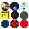 UV vinyl sun umbrella rain UV protection sunshade female triple folding umbrella custom advertising umbrella logo