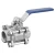 Import Two-piece steel ball valve from China