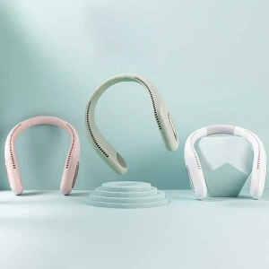 Portable Rechargeable Bladeless Hanging Neck Fans