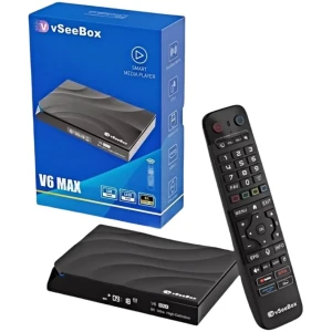 2025 New VseeBox V6 Plus Bundle with Ultimate 8K Android TV Box and Voice Control Remote