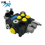 P80-2-spool Monoblock Manual Directional Control Hydraulic Valve