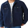 New Style Men's Large Size Denim Jacket Casual Style Personality Fashion Denim Shirt Male Solid Blue Color