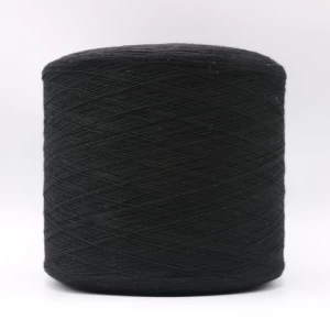 black carbon 20D wrap black bamboo fiber yarn Ne16  by S+Z concurrently twist black bamboo fiber yarn Ne16 touchscreen gloves-XTAA201