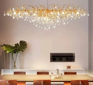 French Style Decorative Crystal Led Chandeliers Pendant Lights