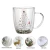 Import Classic Manufacture Christmas double wall cup High Borosilicate Double Wall Glass Coffee Cup for Christmas from China