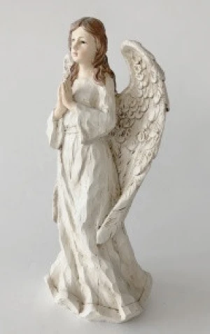 10 inch tall Polyresin Praying Angel Religious Holy Angel Statue