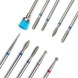 10 pcs/set Nail Drill Bit Kit Stainless Steel Nail Drill Bits Set Manicure