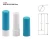 Import 1001 Plastic blue lip balm tube with white inner empty cosmetic container custom cosmetic packaging from China