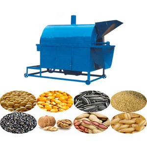 100kg/h small peanut soybean roaster oil seeds roasting machine