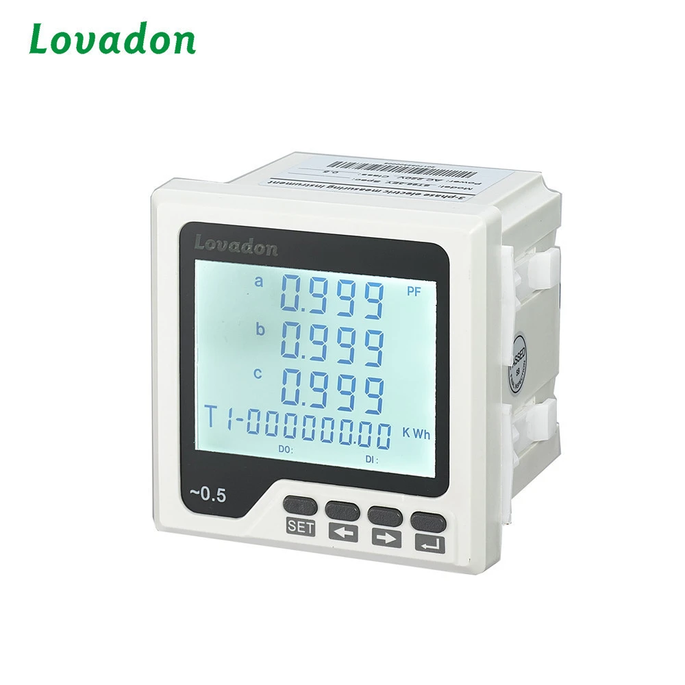 110V Electric Lcd Display Power Meter Price Three Phase Current Voltage Frequency Led energy meter/electricity Meter