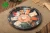 Import 12 inch round disposable plastic container party tray sushi tray from China