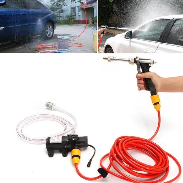 12V 65W High Pressure Electric Car Washer Water Pump Portable Spray Cleaner