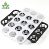 15 holes white and black round flower pot trays for seedling orchid wholesale