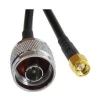 15-Meter(49.2 Ft) Low Loss N Male to SMA Male Antenna RG58 Coaxial Cable Connector