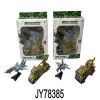 1:60 Diecast Military Truck Toy With Light And Music Pull Back Truck Toy Airplane Toy Set