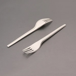 160mm tableware Biodegradable white Plastic cutlery Forks