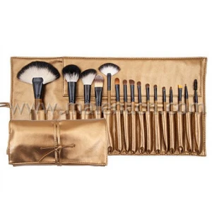 16PCS Professional Cosmetic Makeup Brush with White and Black Hair