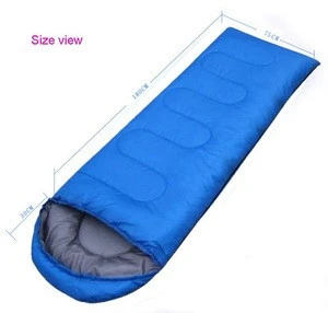 170T Polyester Taffeta Lining Soft Hollow Cotton 200gsm (180+30)*75cm Spill Resistant Envelope Camping Sleeping Bag