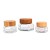 Import 1oz 2.5oz 3oz 30ml 50ml 100ml Hexagonal Cosmetic Skin Care Glass Jar for Face Cream Lotion with Bamboo Wooded Lid from China