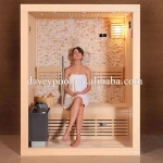 2-4 person wooden mini home sauna and dry steam sauna room