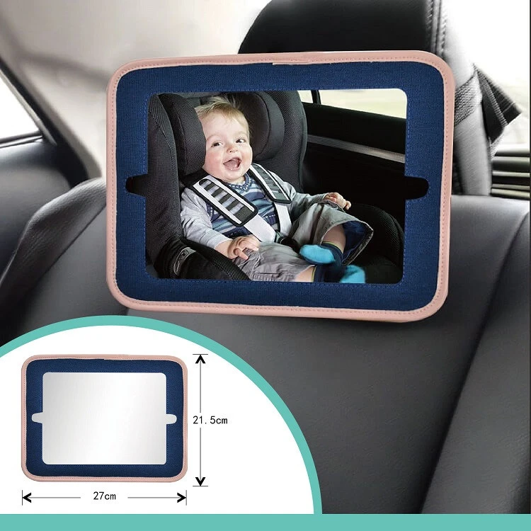 2 in 1 facing baby square car back seat mirror and tablet holder