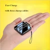 20000mAh Mirror Mini Power Bank Portable LED LCD Fast Charging slim Powerbank Quick Charge Mobile Charger with 3 in 1 cables