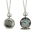 2012 latest long chain pocket rose watch necklace