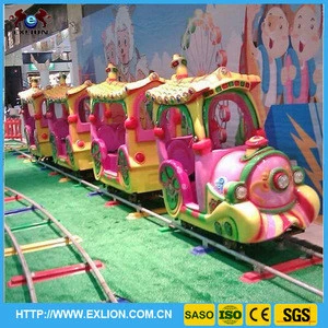 2016 hot sale for kids outdoor/indoor playground electric amusement rides small track train