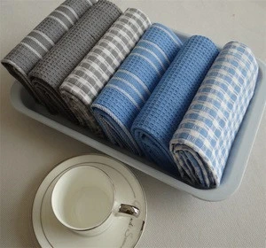 2018 hot sailing home textile white plain cheap cotton linen embroidered tea towel kitchen towel dish towel wholesale
