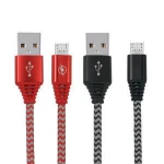 2018 New Mobile Phone Case 3m 10ft Braided Mirco Usb 2.0A-B Male charging Cable For Iphone8