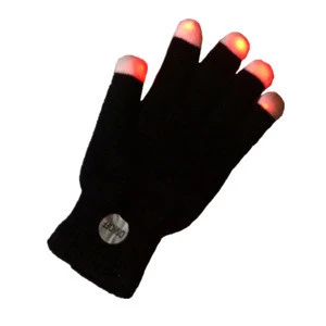 2018 Promotional  Party Supply Color Changing Flashing Led Gloves