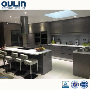 2019 Oulin top quality modern PU lacquer  kitchen design philippines