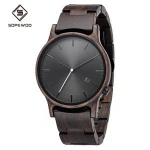 2019 Quality Luxury Fashion Wholesale Natural  Custom  Logo Japan Movement relojes hombre,mens wristwatch