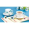 2020 European 12 Pcs Classic Porcelain Coffee Ceramic Tea Saucer Cup Set Drinkware