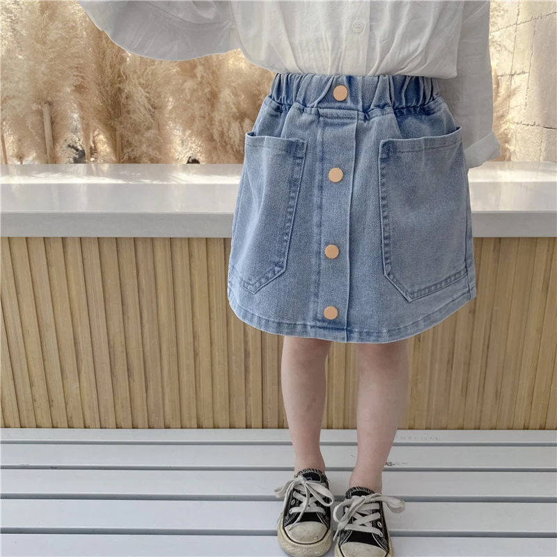 2020 fashion baby girls jean skirts girls skirt baby girl clothes summer 2-6 years kids skirts